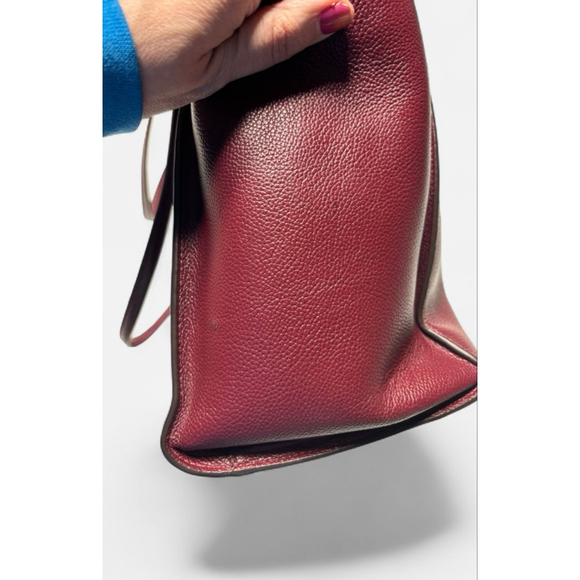 Kate Spade Brim Pebbled Leather Laptop Tote with Detachable Sleeve in "Berry" - Picture 10 of 12